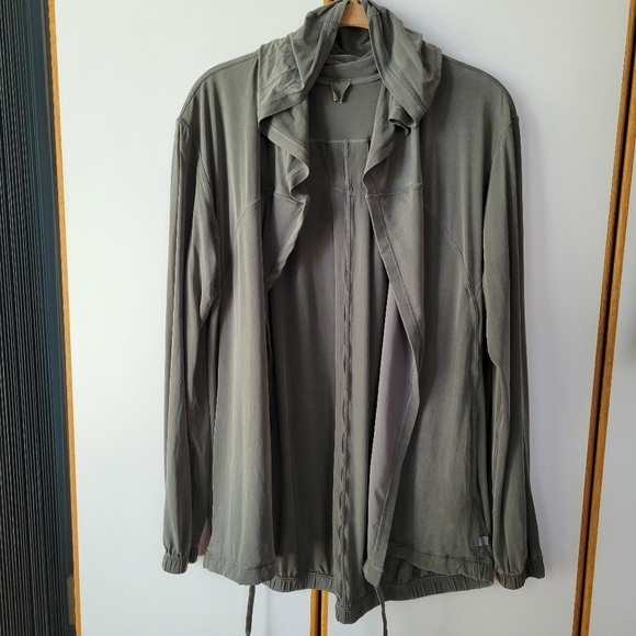 lululemon athletica Jackets & Blazers - Lululemon Into Something Good Hoodie Jacket Grey Sage 4
